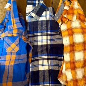 NWOT Toddler Boys Flannel Bundle 3T